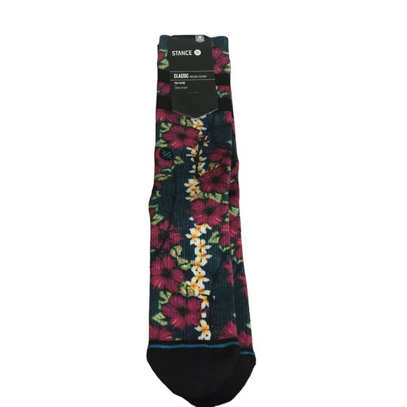 Stance Other - Stance BARRIER REEF Men's Medium 6-8.5 Crew Socks Tropical Florals